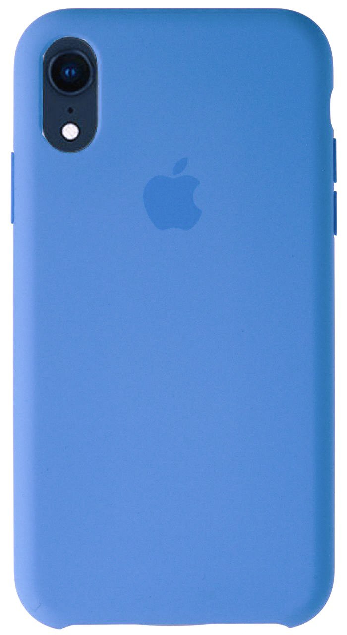 Чехол Silicone Case качество Lux для iPhone XR синий василёк