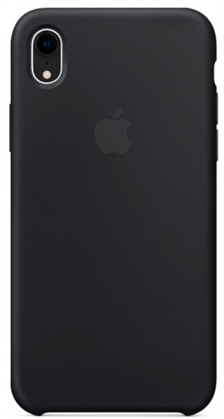 Чехол Silicone Case качество Lux для iPhone XR черный в Тюмени