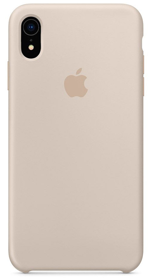 Чехол Silicone Case качество Lux для iPhone XR светло-серый в Тюмени