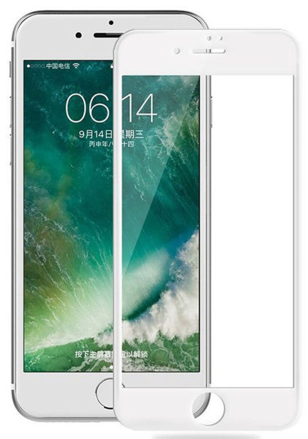 Защитное стекло 3D для iPhone 6 Plus/6S Plus белое Full Glue