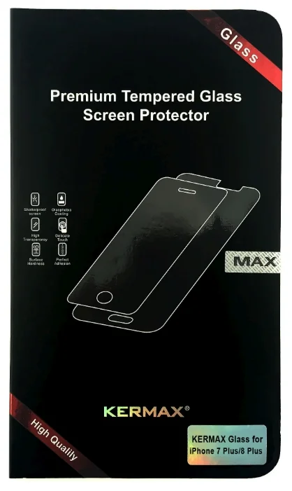 Прозрачное защитное стекло Kermax для iPhone 6 Plus/7Plus/8 Plus в Тюмени