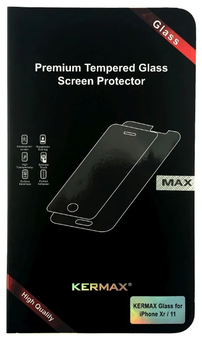 Прозрачное защитное стекло Kermax для iPhone XR/11 в Тюмени