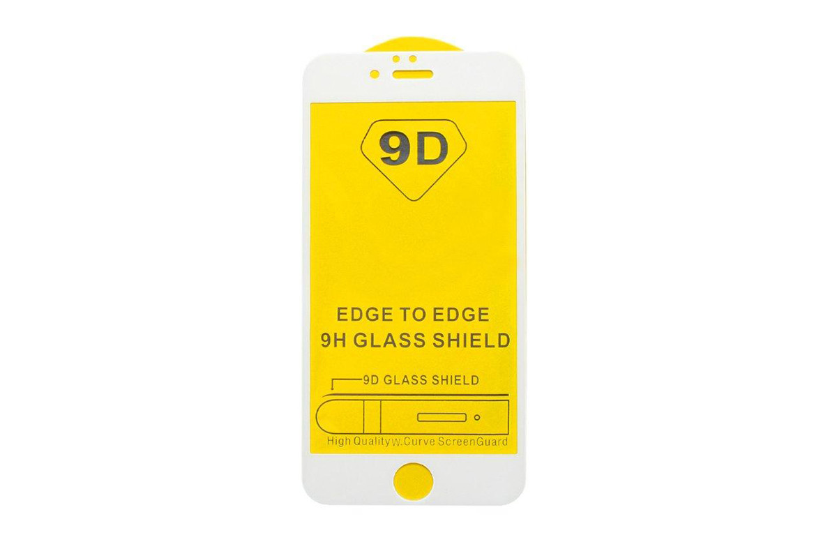 Защитное стекло 3D для iPhone 6/6s белое Full Glue