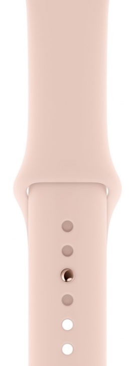 Apple Watch Series 5, 40 мм, корпус из алюминия золотого цвета, спортивный ремешок цвета (розовый песок)