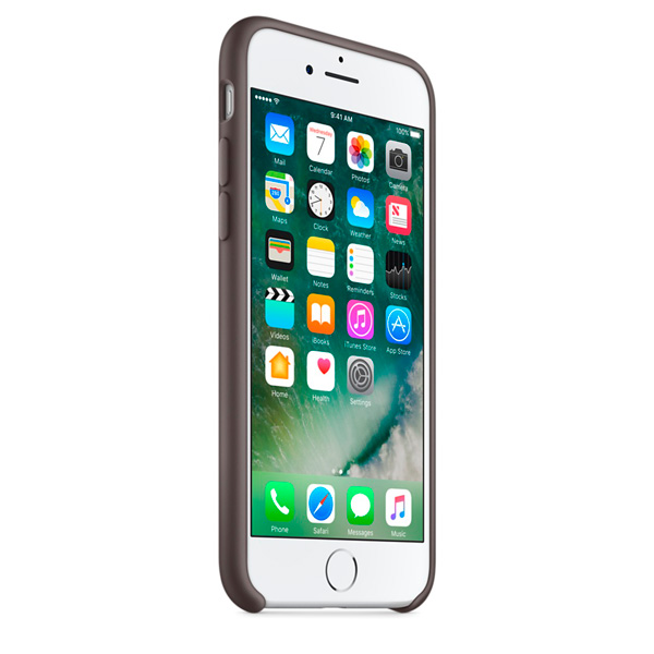 Чехол Silicone Case качество Lux для iPhone 7/8 темно коричневый