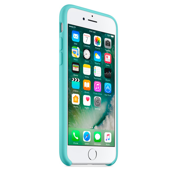 Чехол Silicone Case качество Lux для iPhone 7/8 бирюзовый