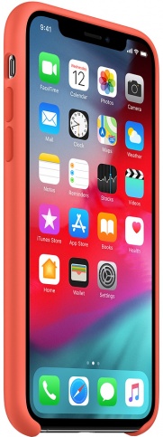 Чехол Silicone Case качество Lux для iPhone Xs Max оранжевый