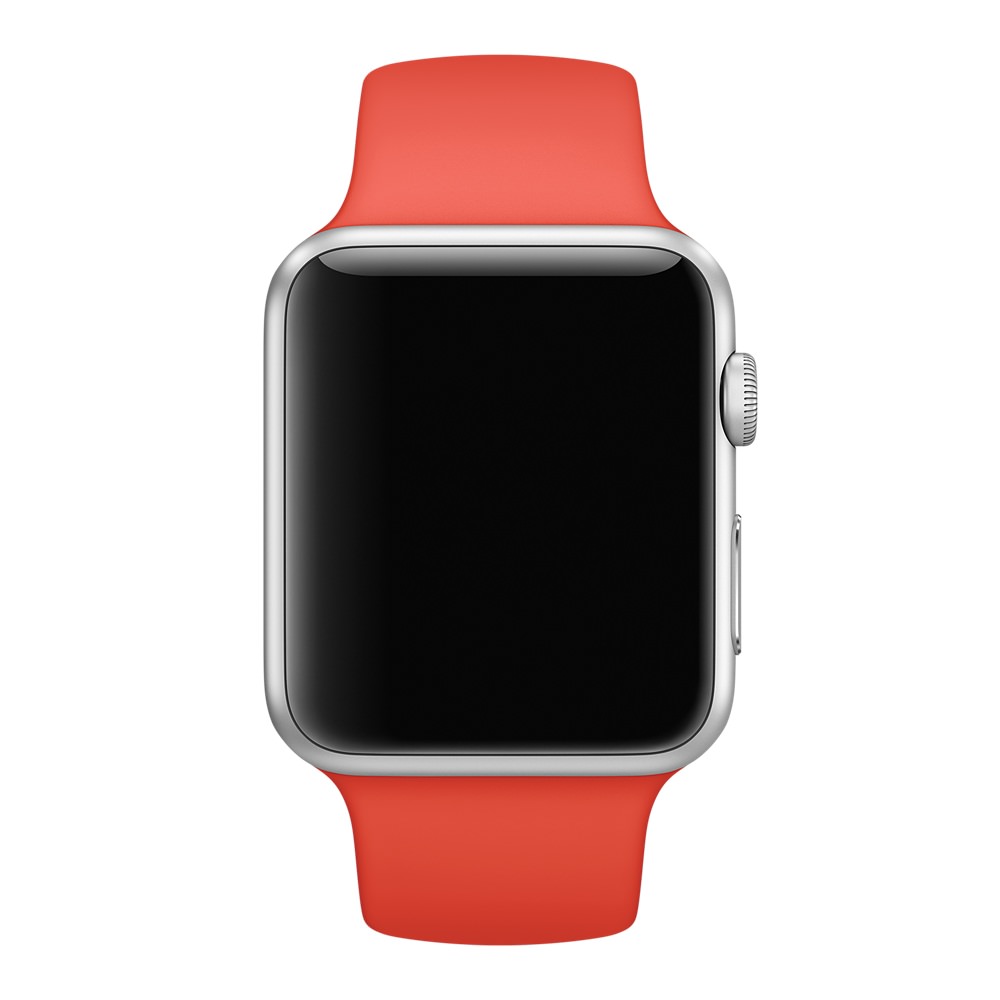 Силиконовый ремешок Apple Watch 42/44мм красный