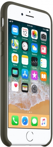 Чехол Silicone Case качество Lux для iPhone 7/8 темно оливковый