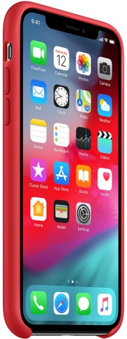 Чехол Silicone Case качество Lux для iPhone X/Xs красный