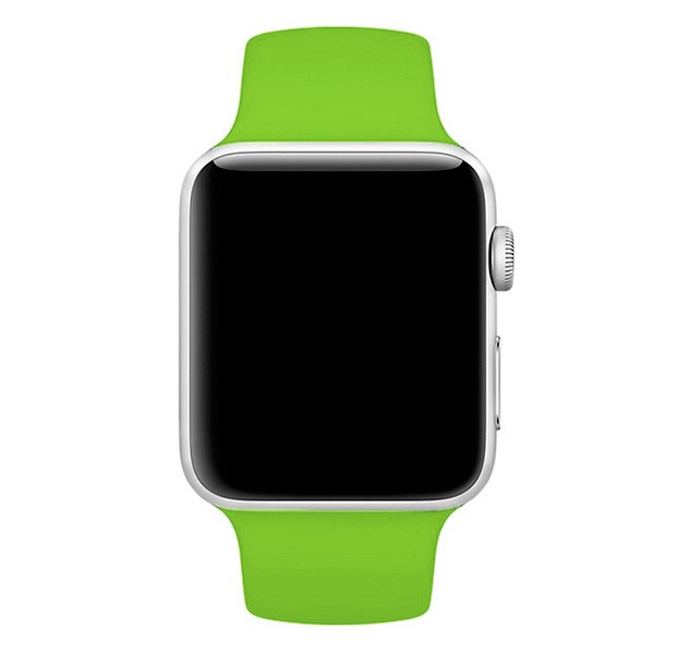 Силиконовый ремешок Apple Watch 42/44мм салатовый
