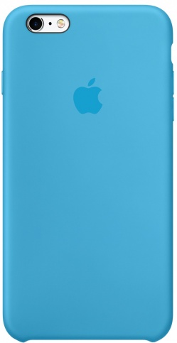 Чехол Silicone Case качество Lux для iPhone 6 Plus/6s Plus голубой в Тюмени