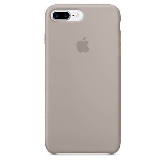 Чехол Silicone Case качество Lux для iPhone 7 Plus/8 Plus серый в Тюмени