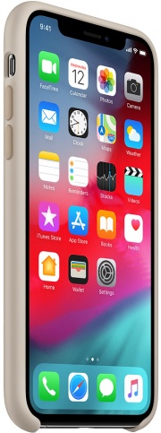 Чехол Silicone Case качество Lux для iPhone Xs Max светло-серый