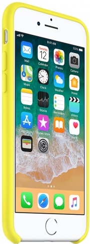 Чехол Silicone Case качество Lux для iPhone 7/8 желтый