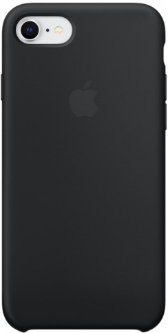 Чехол Silicone Case качество Lux для iPhone 7/8 черный в Тюмени