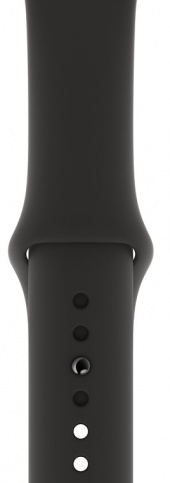 Apple Watch Series 5, 40 мм, корпус из алюминия цвета (серый космос), спортивный ремешок чёрного цвета
