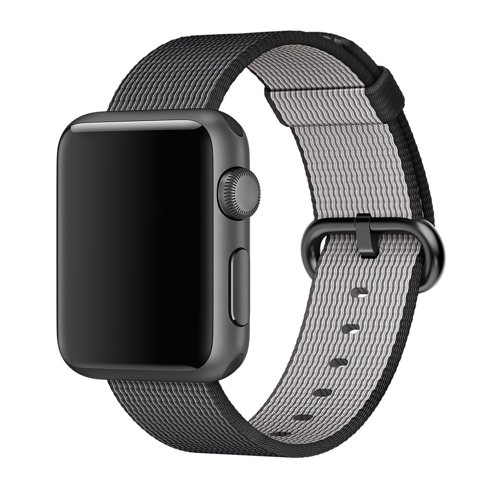 Ремешок Apple Watch 38/40мм из плетеного нейлона (темно-серый)