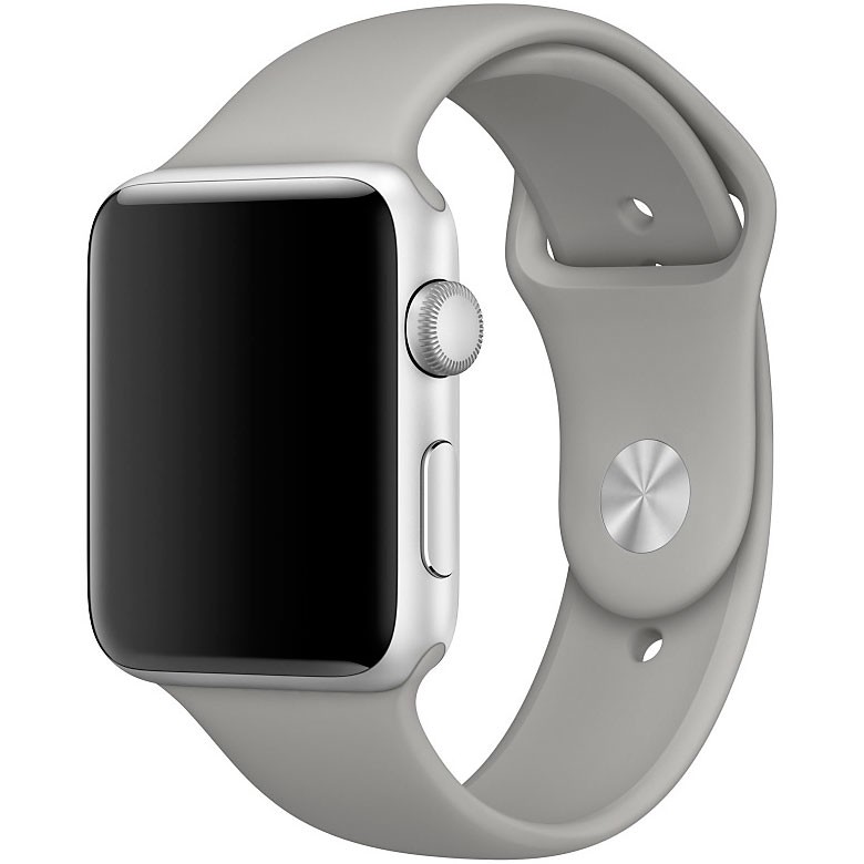 Силиконовый ремешок Apple Watch 42/44мм серый
