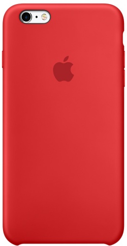 Чехол Silicone Case качество Lux для iPhone 6 Plus/6s Plus красный в Тюмени