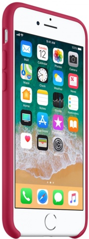Чехол Silicone Case качество Lux для iPhone 7/8 малиновый