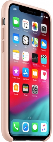 Чехол Silicone Case качество Lux для iPhone X/Xs светло-розовый