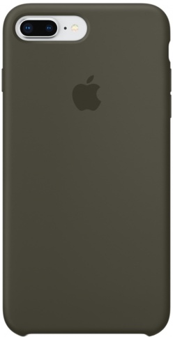 Чехол Silicone Case качество Lux для iPhone 7 Plus/8 Plus темно оливковый в Тюмени