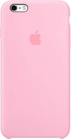 Чехол Silicone Case качество Lux для iPhone 6 Plus/6s Plus розовый в Тюмени