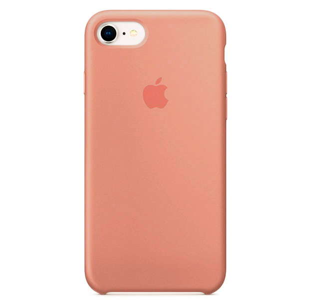 Чехол Silicone Case качество Lux для iPhone 7/8 персиковый