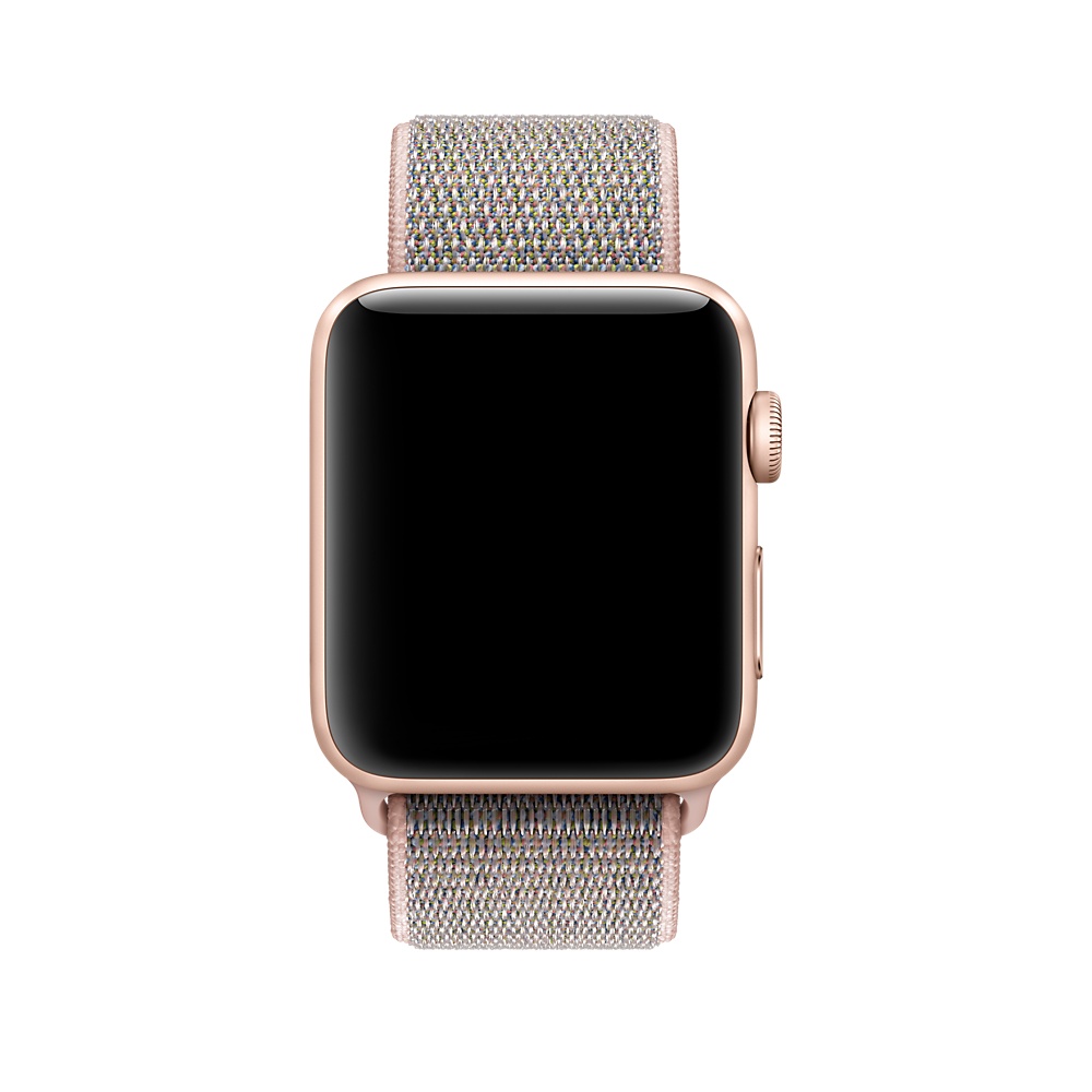 Ремешок спортивный браслет Apple Watch 42/44 мм розовый