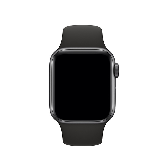 Силиконовый ремешок Apple Watch 38/40мм черный