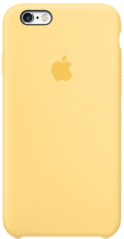 Чехол Silicone Case качество Lux для iPhone 6/6s желтый