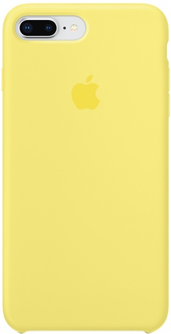 Чехол Silicone Case качество Lux для iPhone 7 Plus/8 Plus желтый в Тюмени