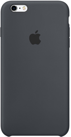 Чехол Silicone Case качество Lux для iPhone 6 Plus/6s Plus темно-серый в Тюмени