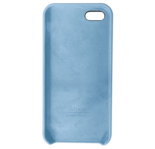 Чехол Silicone Case для iPhone 5/5s/SE светло-голубой