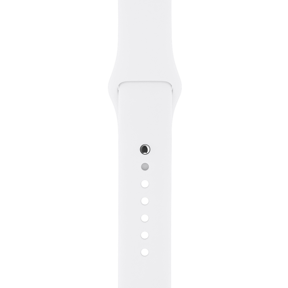 Силиконовый ремешок Apple Watch 42/44мм белый